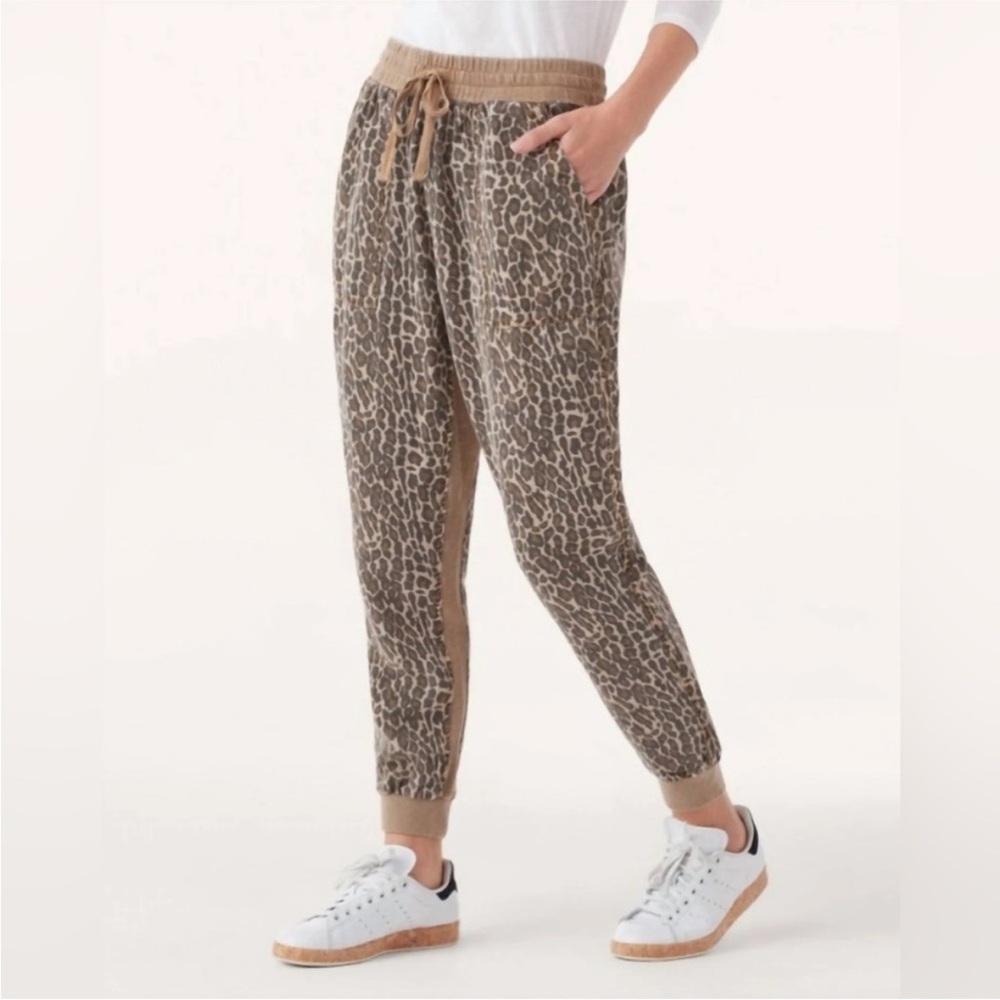 Splendid Boardwalk Joggers in Leopard Size Medium - Picture 2 of 14